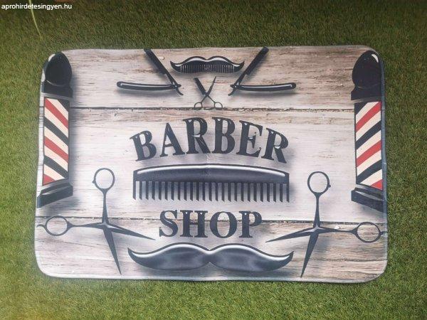BARBERSHOP SZŐNYEG fodrászüzletekbe barber shopba egyéb üzletekbe szőnyeg-
faliszőnyeg-könnyen mosható tisztítható puha anyag Fekete alapon színes
mintákkal,logóval 