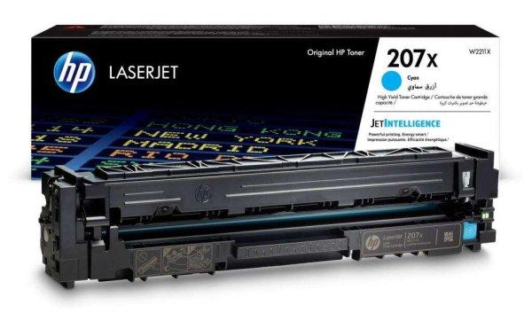 HP 207X nagy kapacitású LaserJet tonerkazetta ciánkék (W2211X)