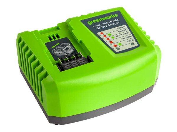 Greenworks (2924107-GW) G40UC4 Akkumulátor Töltő-Gyorstöltő, Zöld