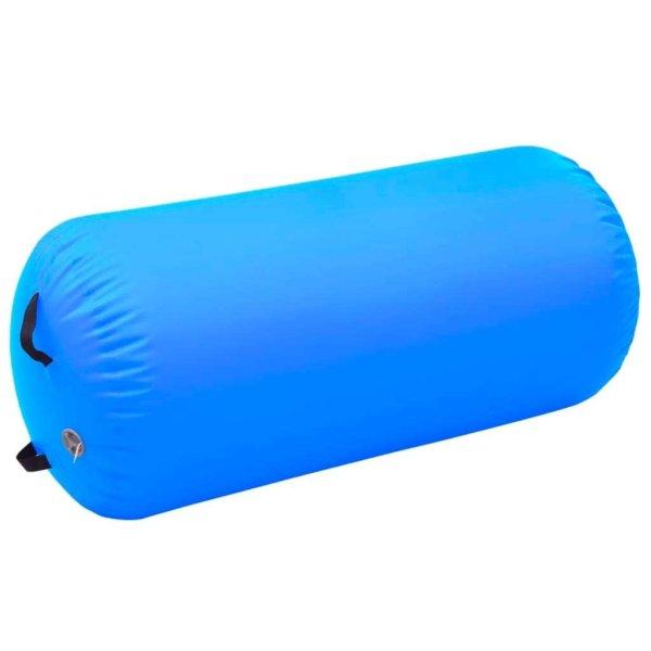 Kék pvc felfújható tornahenger pumpával 120 x 90 cm