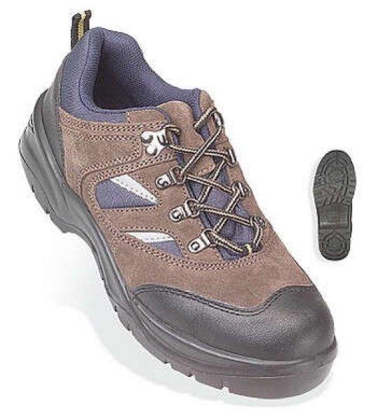 COPPER (S1P SRC) barna velúrbőr cipő 9COPL /LEP18, méret: 36