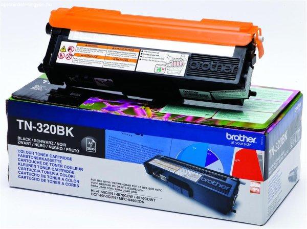 Brother TN-320BK 1500 old. fekete eredeti toner