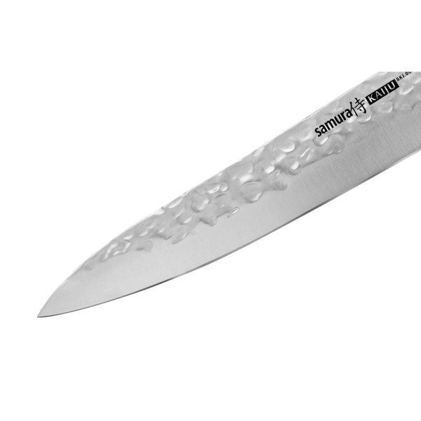 Samura-Kaiju univerzális kés, Aus-8 acél, 15 cm, ezüst/barna