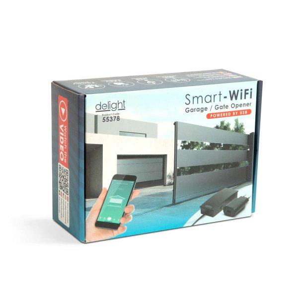 Delight Smart Wi-Fi-s garázsnyitó szett - USB-s - nyitásérzékelővel