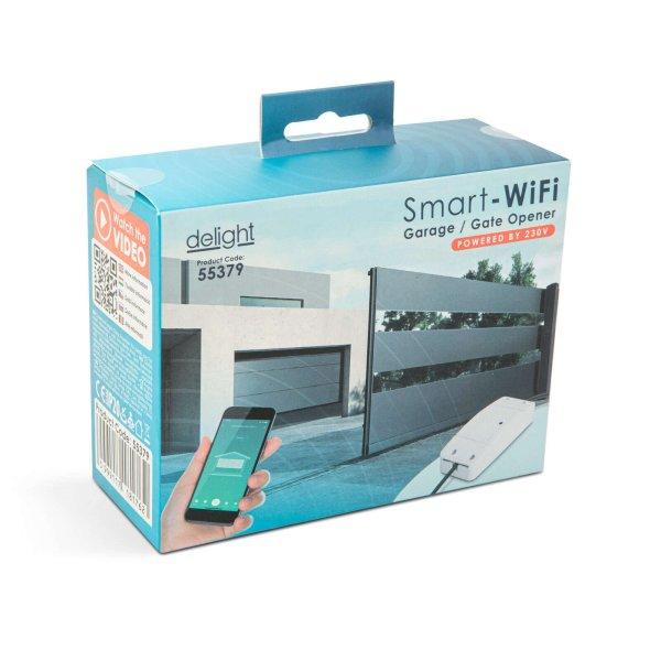 Delight Smart Wi-Fi-s garázsnyitó szett - 230V - nyitásérzékelővel