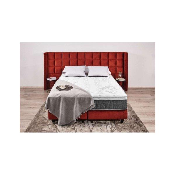 Best Sleep Ortopéd matrac,Relaxation corner, Bordeaux, 140x200x17 cm, 13+3+1,
poliuretán hab memóriával, hipoallergén, steppelt fedél, közepes
szilárdság