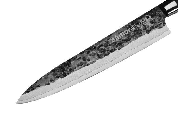 Samura-Lunar univerzális kés, 67 rétegű damasztacél, 15.2 cm, ezüst/fekete