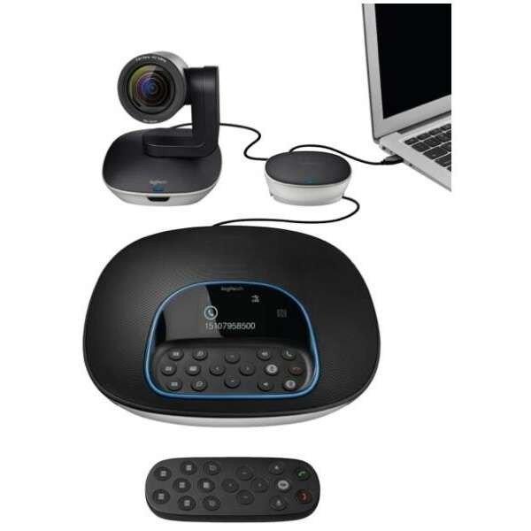 Logitech Webkamera - ConferenceCam Group (1980x1080 képpont, 90°-os
látótér, mikrofon Full HD, fekete)