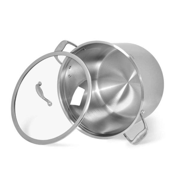 Fissman-Maxi edény, 18/10 rozsdamentes acél, 32x25,5 cm, ezüstözve
