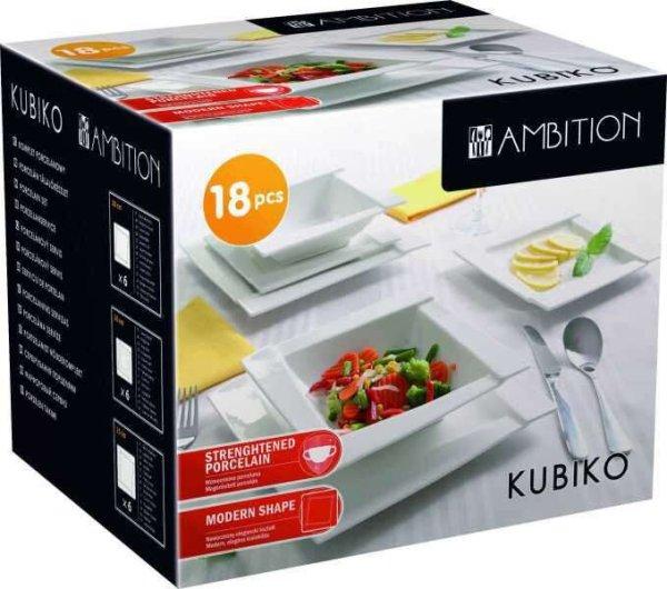 Ambition Kubiko étkészlet 18 részes fehér