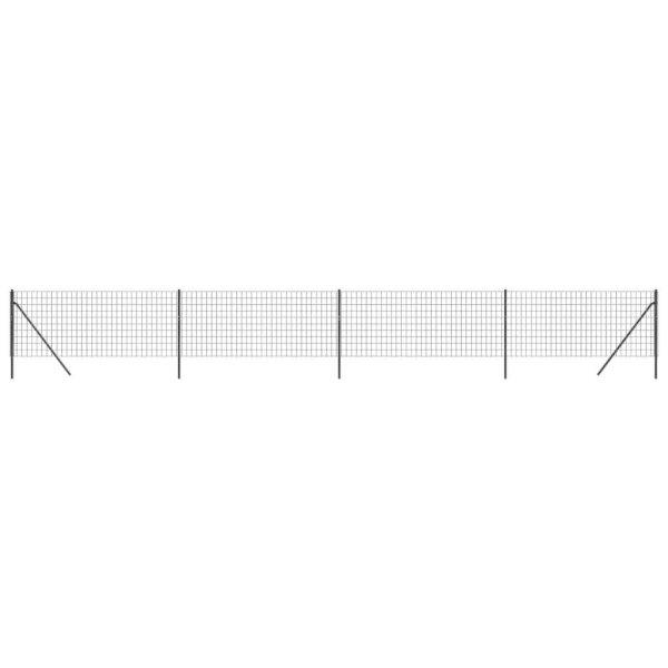Antracitszürke horganyzott acél dróthálós kerítés 1,1 x 10 m