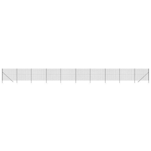 Antracitszürke horganyzott acél dróthálós kerítés 1,4x25 m