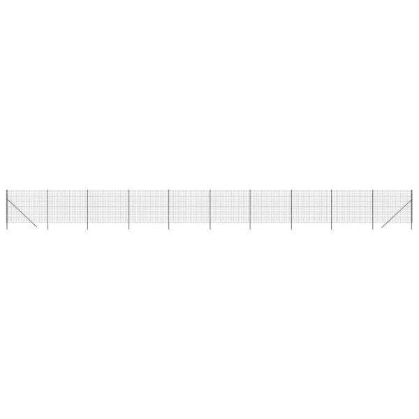 Antracitszürke horganyzott acél dróthálós kerítés 2,2x25 m