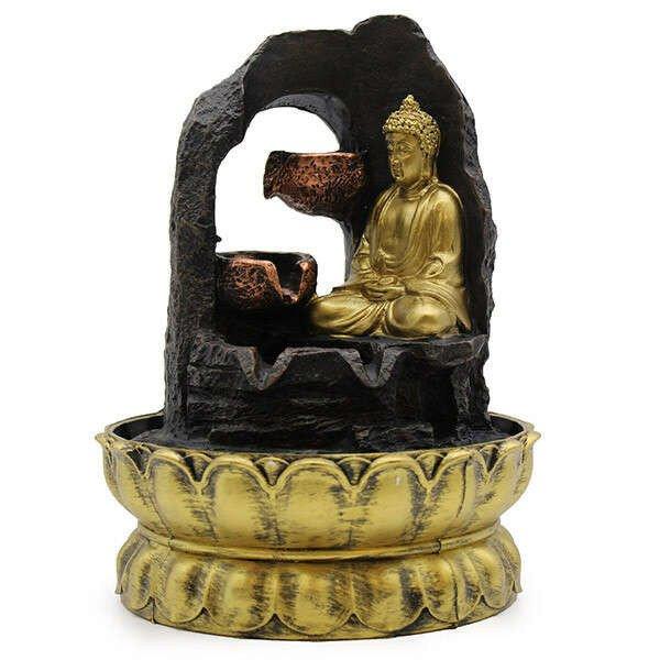 Szobai csobogó – Meditáló Buddha, LED világítással