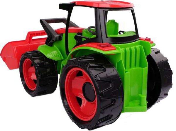 Lena Giga Trucks Traktor pótkocsival - Zöld/piros