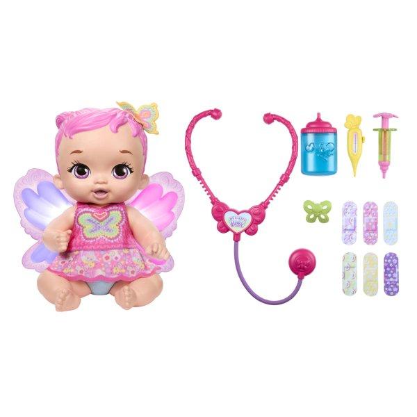 Mattel My Garden Baby: Édi-Bébi Meggyógyítalak baba - Rózsaszín pillangó