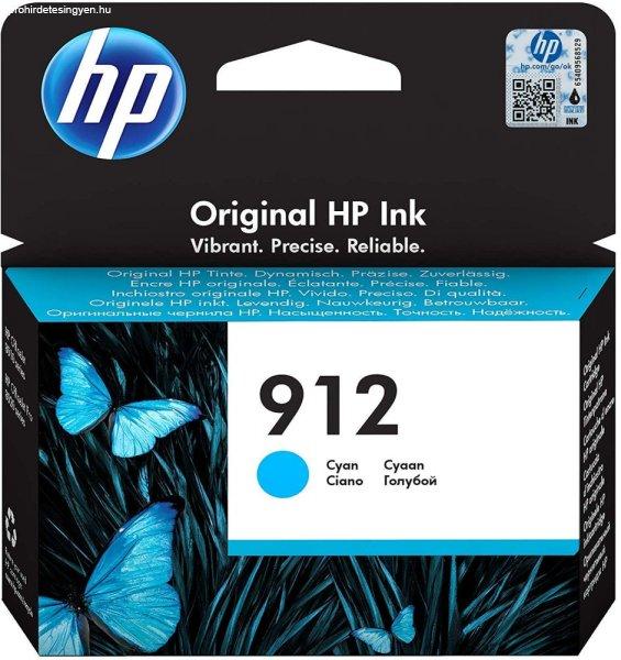 HP Nr.912 (3YL77) eredeti cián tintapatron, ~315 oldal