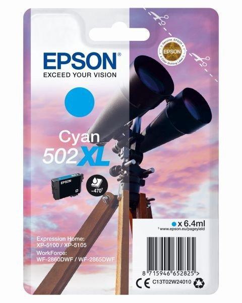 EPSON Nr.502XL cián EREDETI tintapatron (C13T02W24010) 6,4ml (≈470 oldal)
