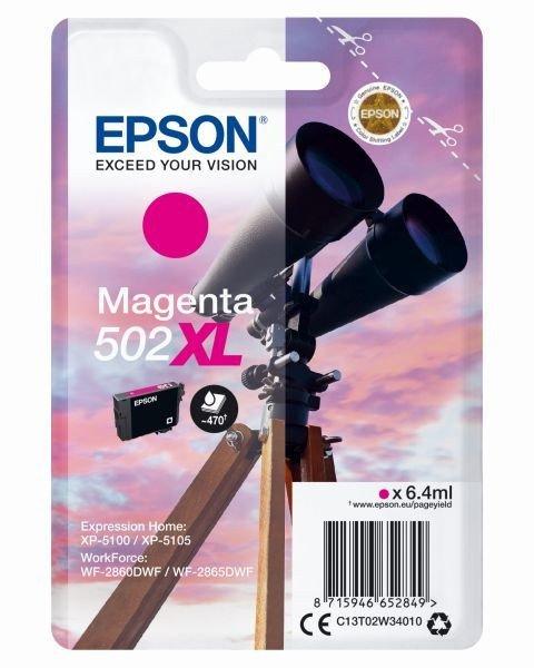 EPSON Nr.502XL magenta EREDETI tintapatron (C13T02W34010) 6,4ml (≈470 oldal)