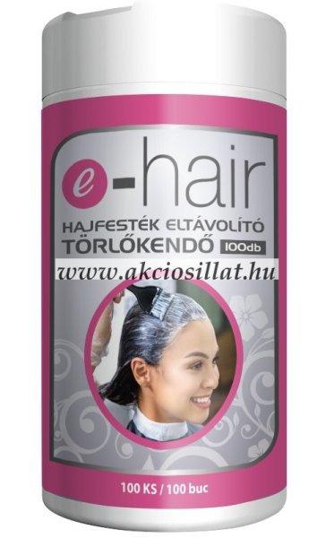 E-Hair hajfesték eltávolító törlőkendő 100db