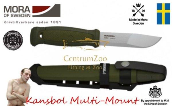 Morakniv® Mora Kansbol Multi-Mount Green - Kés Tokkal 22,6Cm (M-12645)