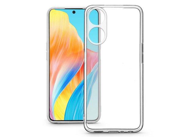 Oppo A58 5G/Oppo A78 szilikon hátlap kameravédővel - Clear Case - átlátszó