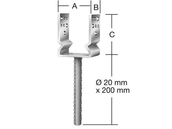 VORMANN OSZLOPTALP 71300 141X60X125 BET.