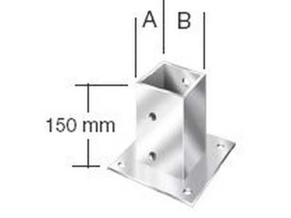 VORMANN OSZLOPTALP 71416 91X91 MM CSAV. FIX