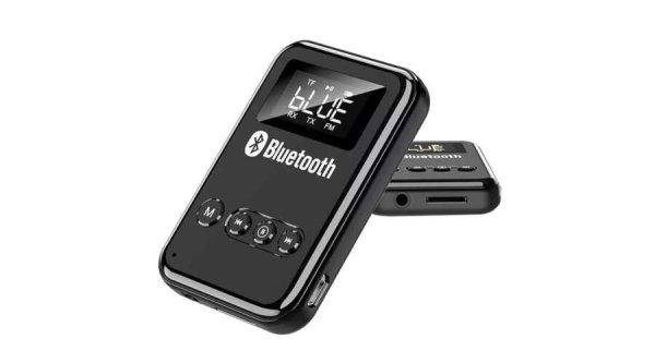 4 az 1-ben Bluetooth 5.0 audio adó-vevő, FM transzmitter, Mp3 lejátszó, LCD
kijelző, beépített mikrofon