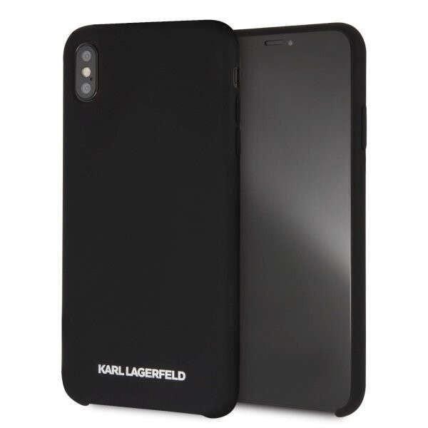 Karl Lagerfeld KLHCI65SLBKS iPhone Xs Max Hardcase fekete Szilikon telefon tok
telefontok