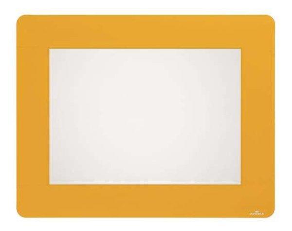 Padlójelölő ablak, sárga,  A4, eltávolítható, DURABLE - 10 db/csom