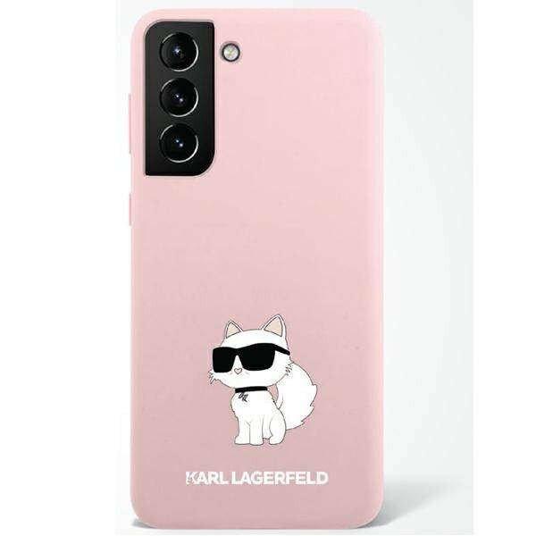 Karl Lagerfeld KLHCS23LSNCHBCP S23 Ultra S918 rózsaszín szilikon Choupette
keménytok