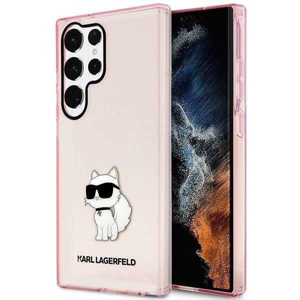 Karl Lagerfeld KLHCS23LHNCHTCP Samsung Galaxy S23 Ultra S918 rózsaszín
keménytok ikonikus Choupette