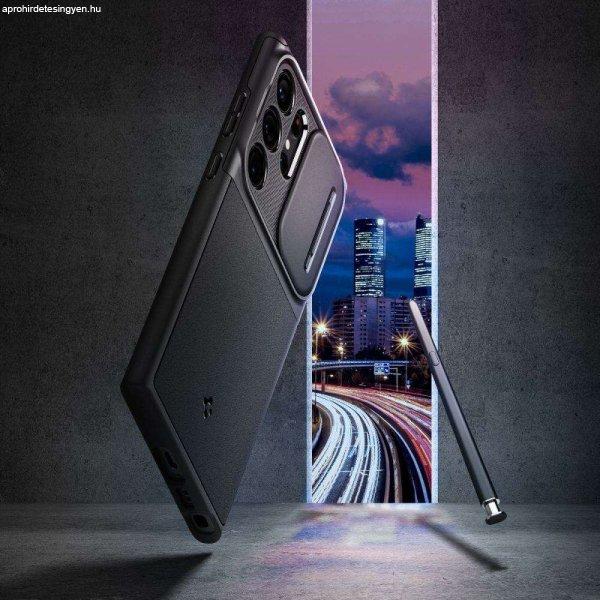 Spigen OPTIK ARMOR Samsung Galaxy S23 Ultra fekete tok