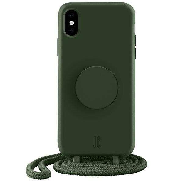 Etui JE PopGrip iPhone X/XS zöld 30015 (Just Elegance) tok
