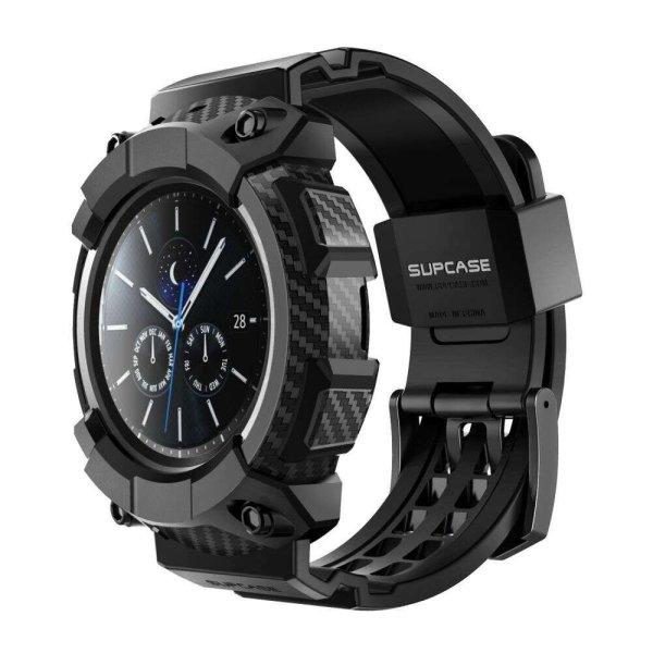 Okosóra szilikon  szíj+tok - Samsung Galaxy Watch 4 (46 mm) okosóra szíj+tok
- SUPCASE Unicorn Beetle Pro fekete szilikon