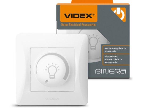 Videx Binera fehér színű süllyesztett 200W-os dimmer kapcsoló LED-hez
(12/96)