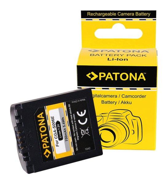 Panasonic kamera akku Panasonic CGA-S006E Lumix utángyártott(Patona)7,2V
710mAh