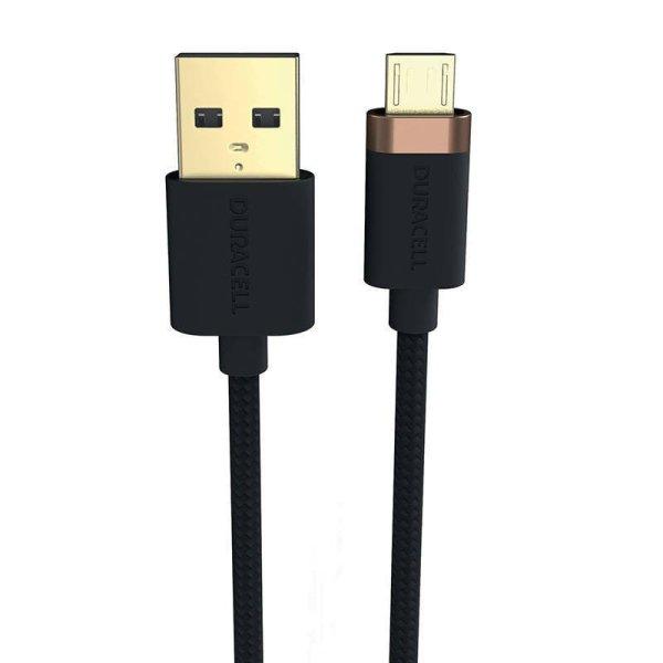 Duracell USB kábel Micro-USB 1m (fekete)
