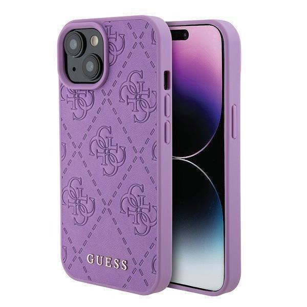 Guess GUHCP15SP4EPMU iPhone 15 6.1" lila/világos lila keménytok bőr 4G
bélyegzővel
