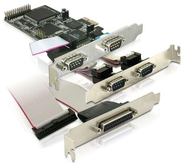 DeLock PCI Express Card > 4x Serial, 1 x Parallel 89177