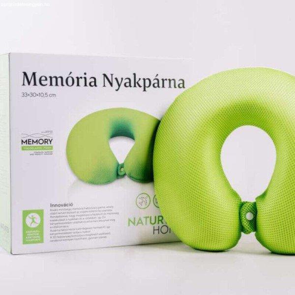 NATURTEX Memory utazó, nyakpárna, zöld
