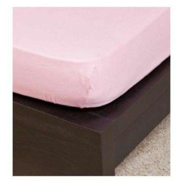 NATURTEX Jersey gumis lepedő 180-200x200 cm matt rózsaszín