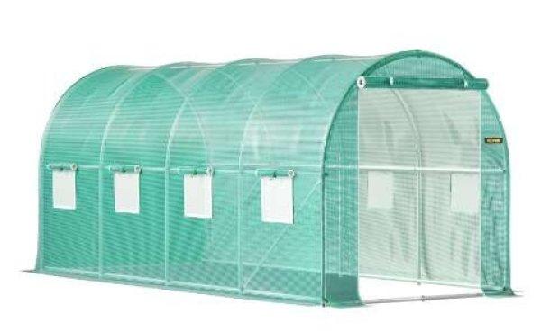 Üvegház, kerti sátor - zöld, 3x2x2m