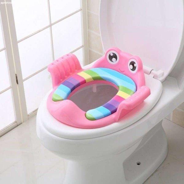 WC szűkítő karfával - Rózsaszín