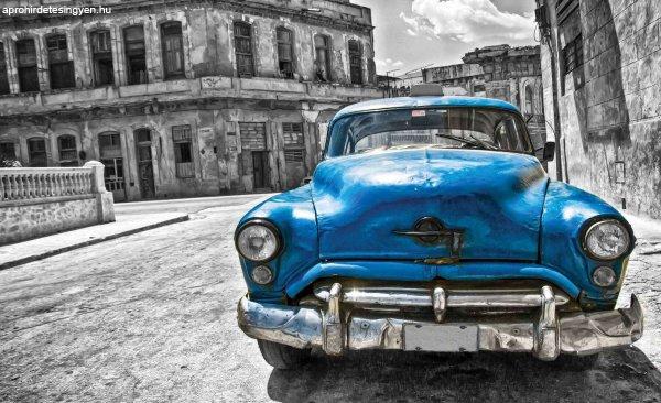 Fotótapéta Vintázs  autó kék