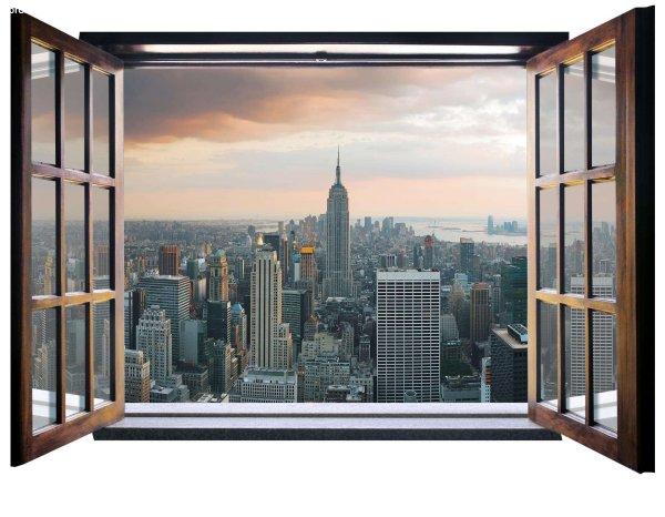 Fotótapéta New York 3D ablak  Vlies