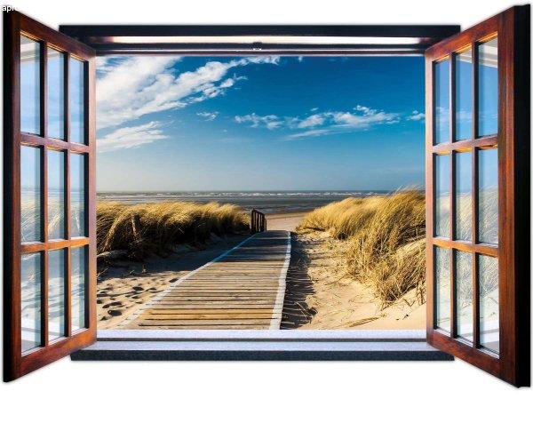 Fotótapéta Út a tengerparthoz  3D ablak  Vlies