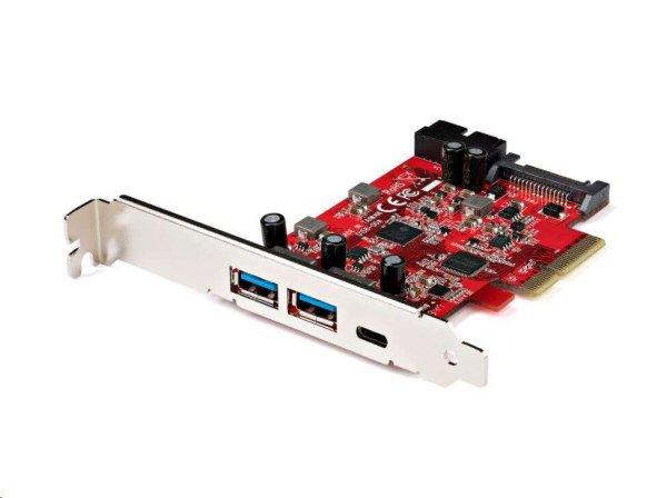 StarTech.com USB 3.1 Gen2 1x Type-C 2x Type-A bővítő kártya PCIe
(PEXUSB312A1C1H)