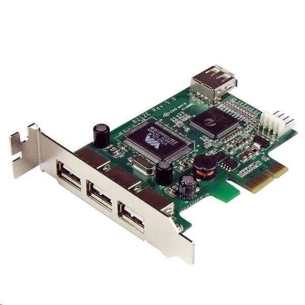 StarTech.com 3+1x USB 2.0 bővítő kártya PCIe (PEXUSB4DP)